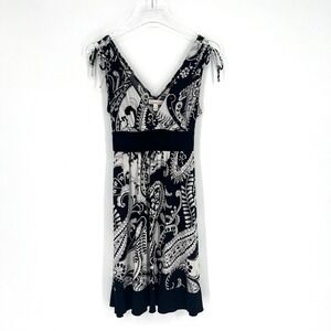 Vtg Speechless Dress Womens S‎ Y2K babydoll Black White Paisley 90s Fairy